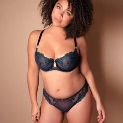 Tanga Aubade Velvet Memories -Vêtements Soldes tanga aubade velvet memories bleu nuit 6