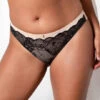Tanga En Dentelle Chantelle Midnight Flowers