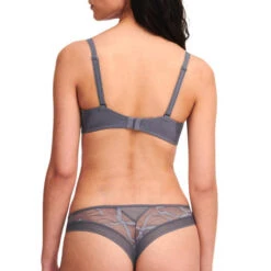 Tanga Chantelle True Lace 6 Tanga Chantelle True Lace -Vêtements Soldes tanga chantelle true lace gris 2