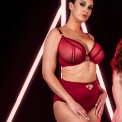 Tanga Taille Haute Scantilly Unchained -Vêtements Soldes tanga scantilly unchained rouge 4