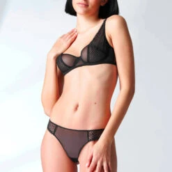 Simone Perele Tanga Simone By SP Simone Pérèle Manon -Vêtements Soldes tanga simone perele manon noir 3