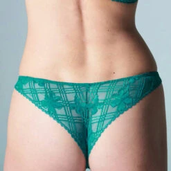 Simone Perele Tanga Simone By SP En Dentelle Simone Pérèle Victoire -Vêtements Soldes tanga simone perele victoire vert 2