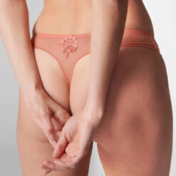 Simone Perele Tanga Simone Pérèle Wish -Vêtements Soldes tanga simone perele wish vieux rose 3